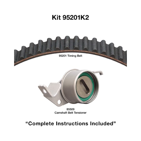 Dayco 02-07 Mitsubishi 2L Timing Belt Kit, 95201K2 95201K2